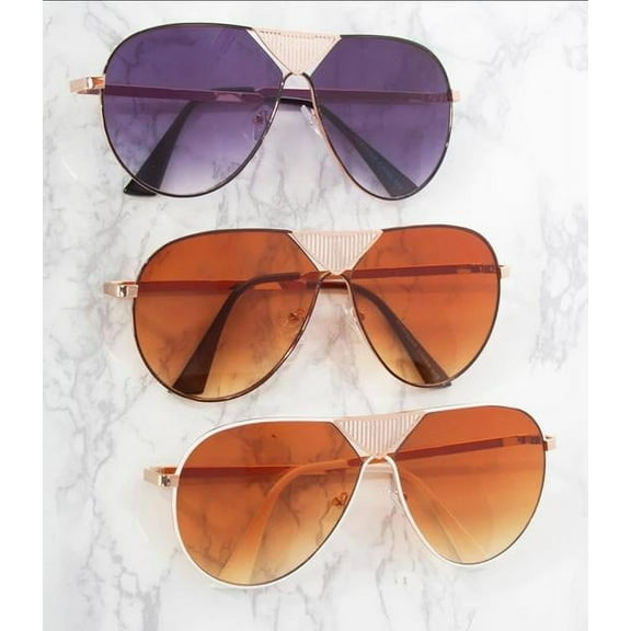 Gold Trim Fashion Aviator Honeypot w/Gold and Black Trim (2)