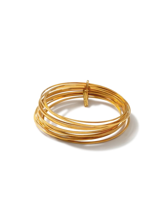 Gold Twenty Something Bangle Stack