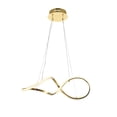 thumbnail image 1 of Gold Twisted Frame LED Light Fixture, 1 of 3