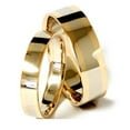 thumbnail image 1 of Pompeii3 Gold Two Tone Matching His Hers Wedding Band Ring Set, 1 of 5