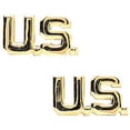 thumbnail image 1 of Gold - US Lapel Pin-On Insignia Pair, 1 of 2