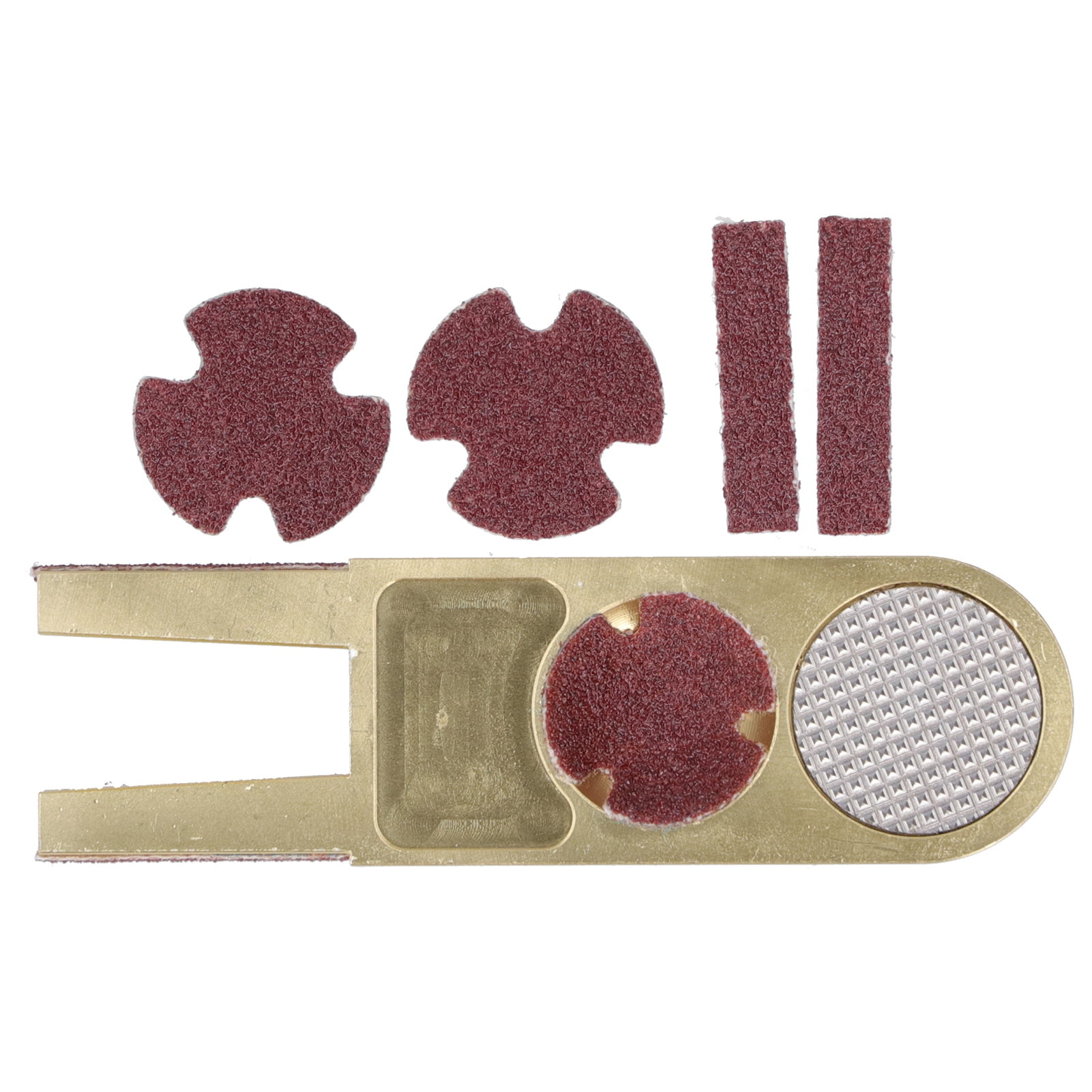 Gold UShape Cue Tip Trimmer Shaper Pool Table Stick Repairer Tool
