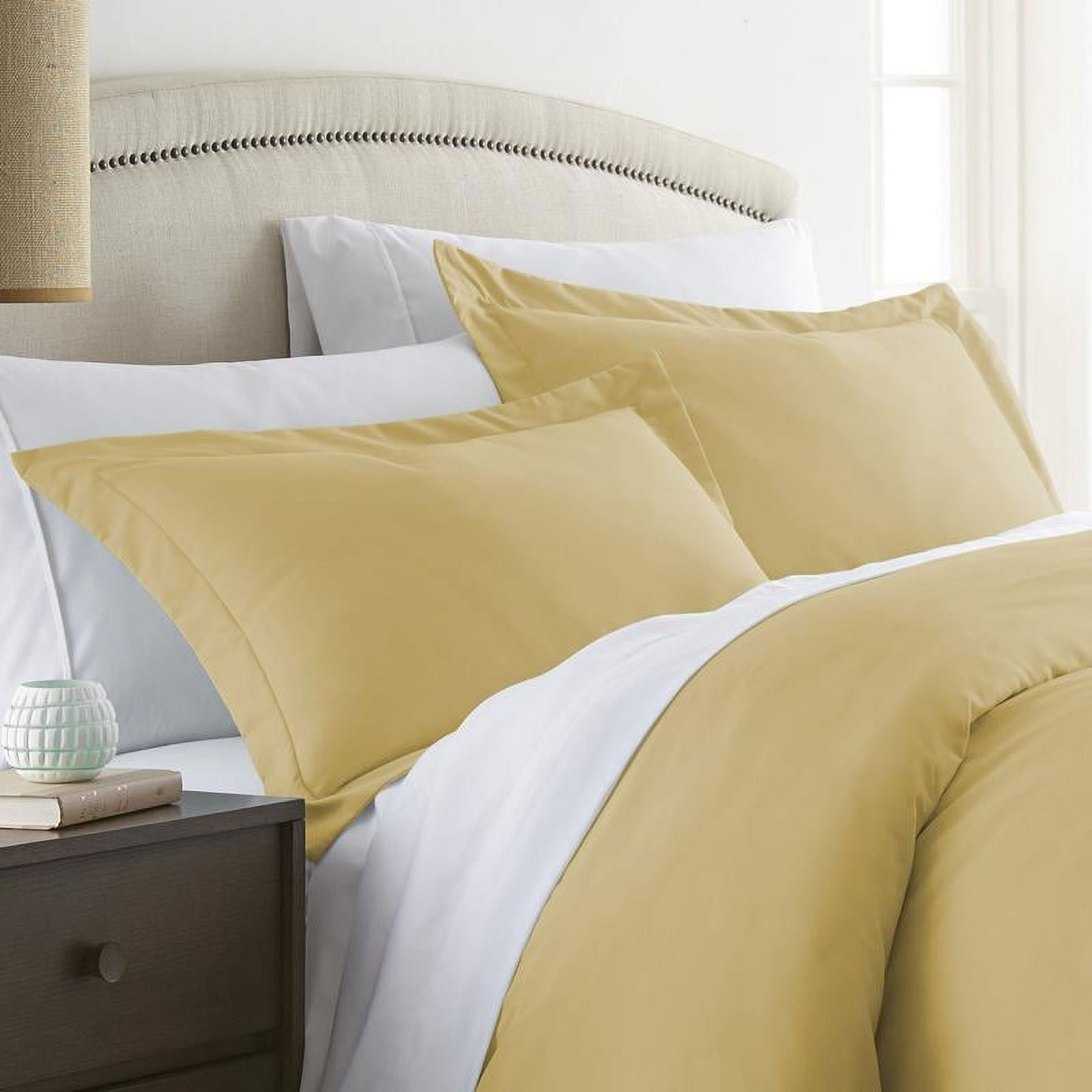 Gold Ultra Soft 2 Piece Pillow Sham Set, King