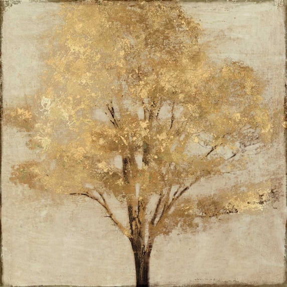 Gold Umber Poster Print by Matina Theodosiu