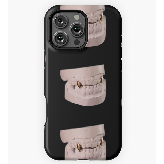 Gold Vampire Fangs Money Vamp GA7805 Phone Case for iPhone 11 to 17 Pro Max