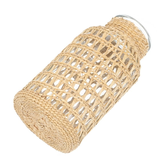 Gold Vase Rattan Glass Balcony Decoration Living Room