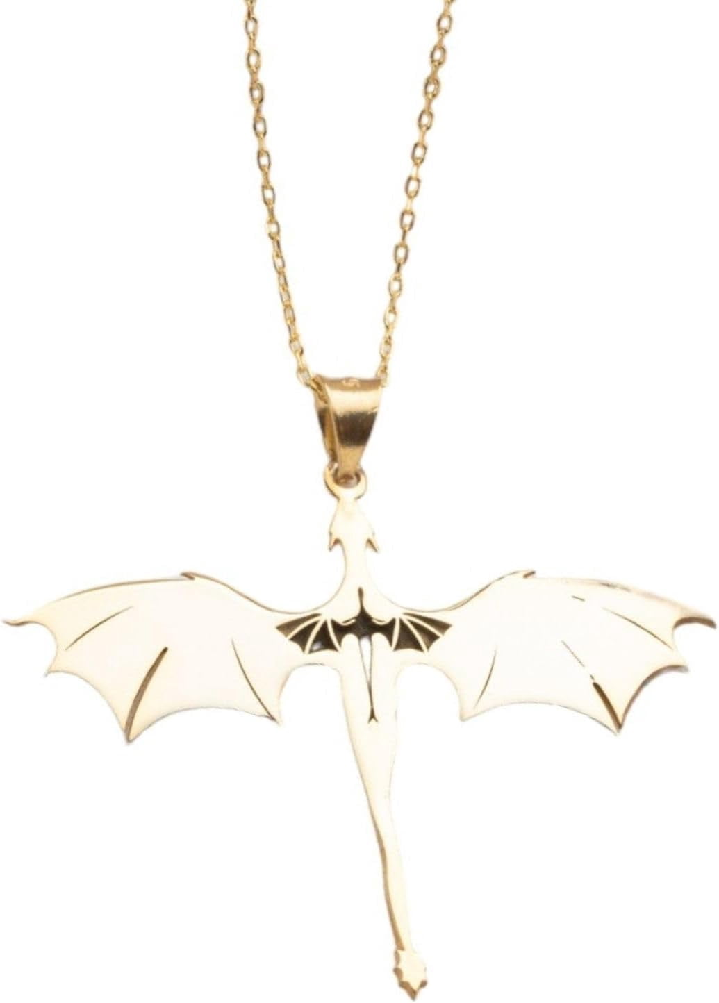 Velaris Night Court Necklace - ACOTAR Inspired Dragon Pendant Jewelry, Fantasy Book Lover Gift