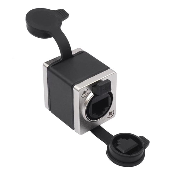 Gold Veneered RJ45 Female Clip Locking Plan Defended Ethernet Port Elongator