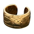 thumbnail image 1 of Gold Vermeil Left Or Right Flower Design Band Middle Ear Cuff Wrap, 1 of 1