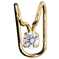 thumbnail image 1 of Gold Vermeil Upper Ear Cubic Zirconia Wire Ear Cuff Wrap, 1 of 1