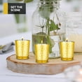 thumbnail image 1 of Gold Votive Candle Holders Bulk Pack (36 Count), Glass Votives for Table Centerpieces, , Wedding & Valentine Decor, 1 of 6