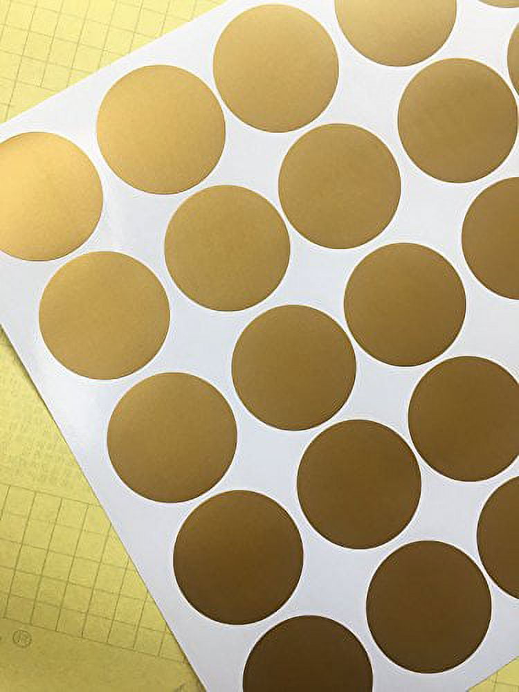 Gold Wall Decal Dots (200 Decals) Posh Dots Metallic Gold Circle