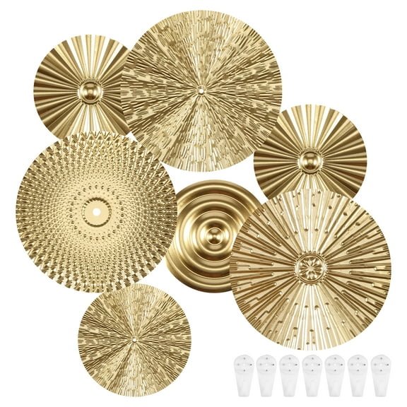 Gold Wall Decor Metal Gold Wall Art Minimalist Gold Wall Decoration Hangable Gold Wall Home Decor Exquisite Gold Wall Hanging Decor Metal Wall Art Decor for Home Office Bathroom