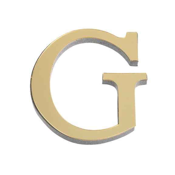 Gold Wall Decor, Wall Letters, 6 In, Reflective Acrylic, Letter Wall Decor, Holiday Gathering Signage, 1 Pc