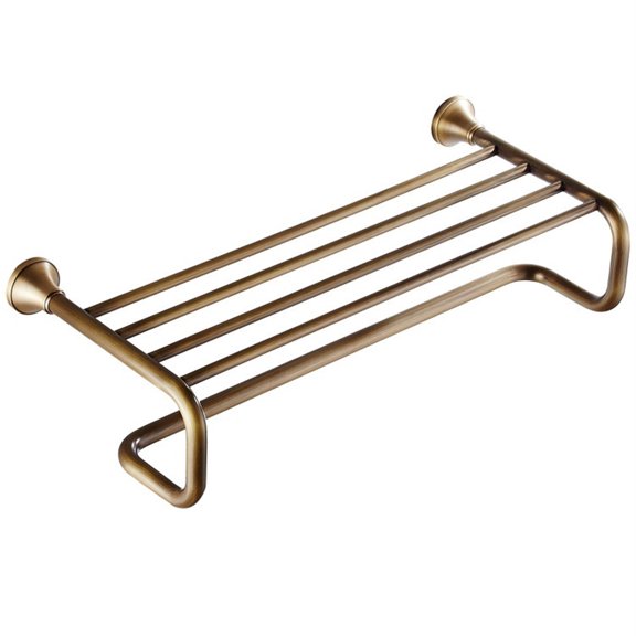Gold Wall Mounted Towel Rail, Copper Towel Holder Bar Bath Towel Rack Bathroom Accessories