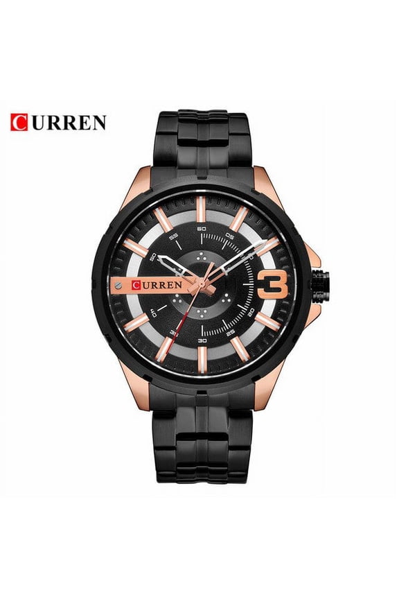 Gold Watches For Men Luxury Brand Curren Watch Business Men's Clock Fashion Quartz Stainless Steel Wristwaches Waterproof - Quartz Wristwatches