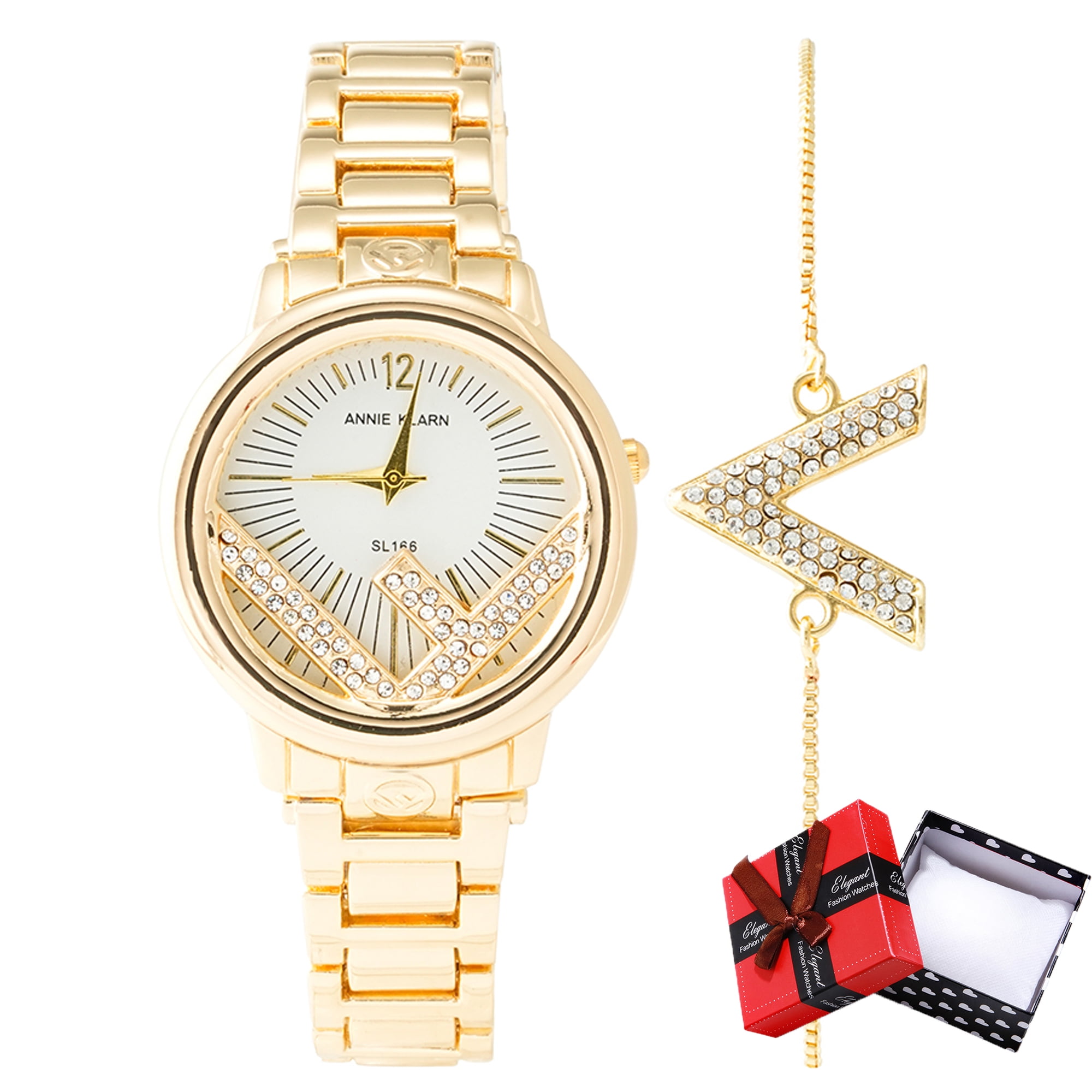 Gold Watches for Women Fashion Ladies Watch with Bracelet Luxury Diamond Quartz Female Wristwatch