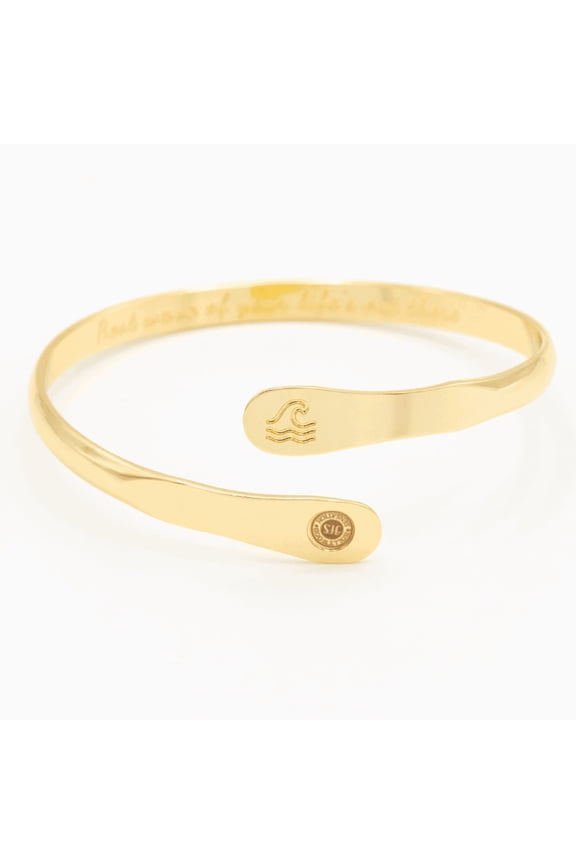 Gold Wave Bracelets, Surfers Bracelets, Ocean Bracelets,  Engraved Best wave of your life's out there Bracelets