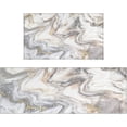 thumbnail image 1 of Gold White Gray Kitchen Rugs and Mats Set of 2, Anti-Slip Washable Kitchen Mats, Marble Kitchen Runner Mat for Kitchen, Dining Room, Flooring, Home, Office, Sink, Laundry Room, 17x30+17x47 Inch, 1 of 6