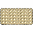 thumbnail image 1 of Gold White Polka Dot Metal Novelty License Plate LP-4378 6" x 3" Bicycle, 1 of 1