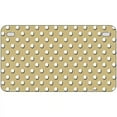 thumbnail image 1 of Gold White Polka Dot Metal Novelty License Plate LP-4378 7" x 4" Motorcycle, 1 of 1