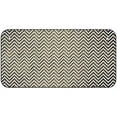 thumbnail image 1 of Gold White Small Chevron Oil Rubbed Metal Novelty License Plate 6" x 3" Bicycle, 1 of 1