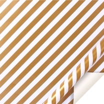 Gold & White Wrapping Paper - 50x70cm, Kraft Paper, Polka Dots, for Christmas/Birthday/Valentine's, Durable, Cute Design