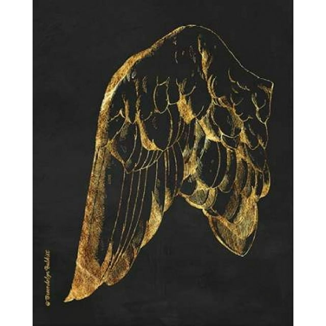Gold Wing I Poster Print by Gwendolyn Babbitt (8 x 10)