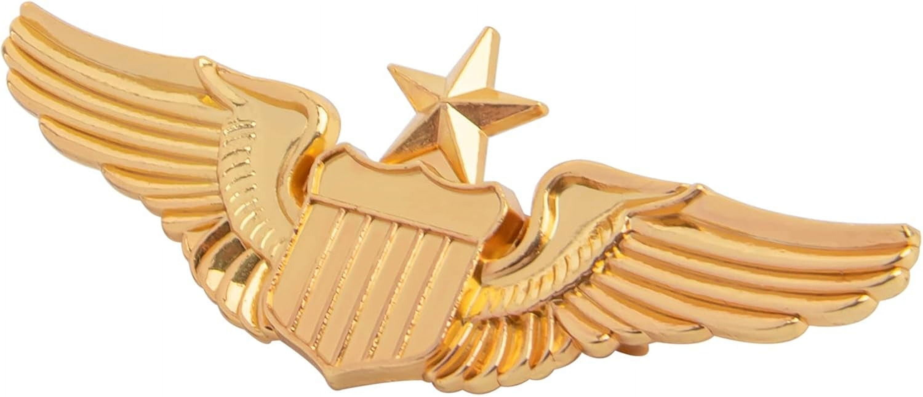 Gold Wing Pilot Badge Metal Label Pin - Walmart.com