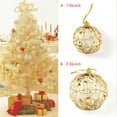 thumbnail image 1 of Gold Wire Christmas Tree Balls Hanging Ornaments Decorations, 6pcs, 1 of 6