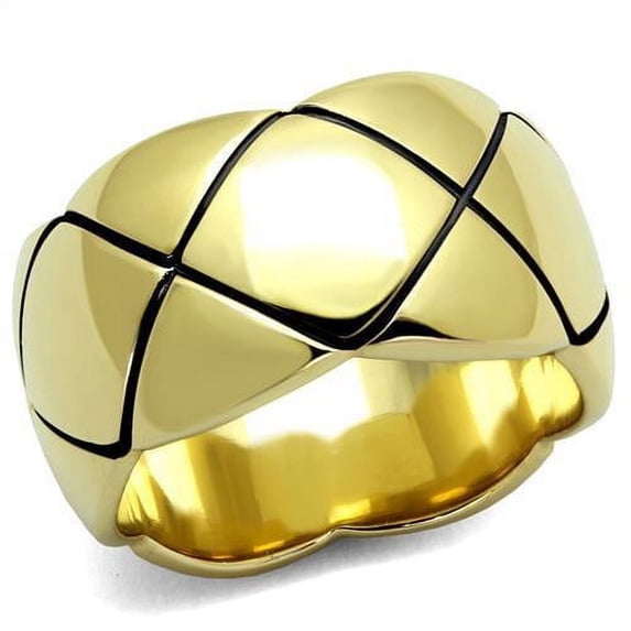 Gold Womens Ring Anillo Para Mujer Stainless Steel Ring Stainless Steel Ring with No Stone Abruzzi