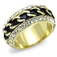 thumbnail image 1 of Gold Womens Ring Anillo Para Mujer Stainless Steel Ring with Top Grade Crystal in Clear Boneo, 1 of 4