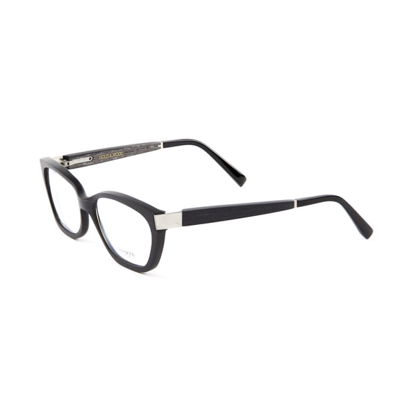 Gold & Wood B29 Cateye Eyeglass Frames 54mm Black