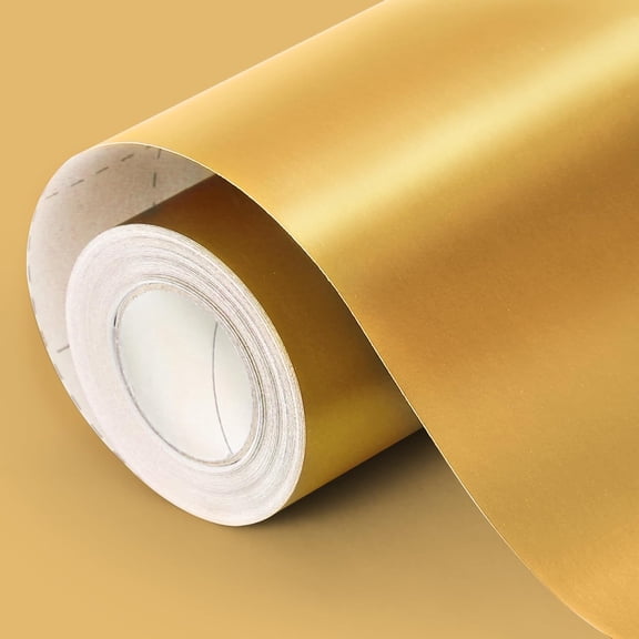 Gold Wrapping Paper, Christmas Gift Wrap 17inch x 33ft Matte Metallic Solid Color Golden Paper Roll for Birthday, Baby Shower, Wedding, Valentine's Day, DIY Invitations, Arts & Crafts