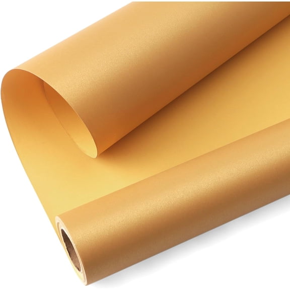 Gold Wrapping Paper Solid Pearly-Lustre Gift Wrapping Paper for Birthday, Christmas, Wedding, Bouquet
