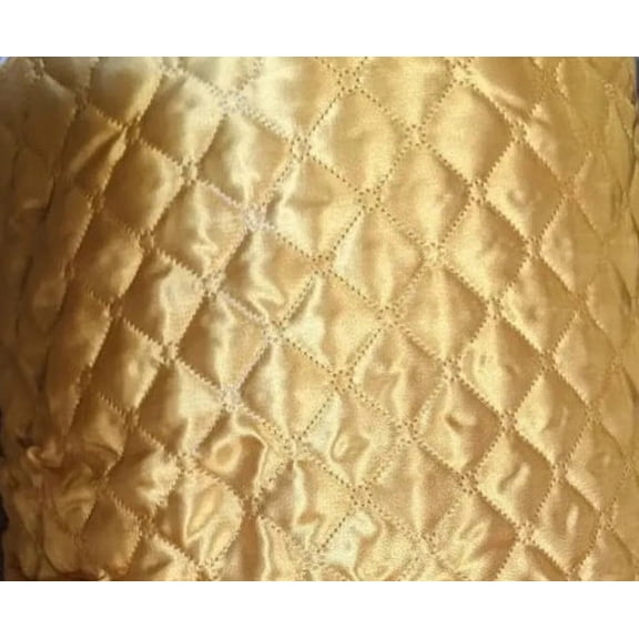 Gold Yellow Quilted Padding by the Yard, 60 Inch Wide 100% Polyester Quilted Padding Fabric, Polyester Quilted Fabric for Jackets, Bags, Linings & Sewing