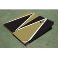 thumbnail image 1 of Gold and Black Alternating Triangle Cornhole Boards, 1 of 1