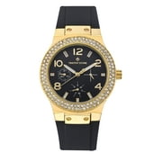 Gold and Black FACON SILICONE Watch