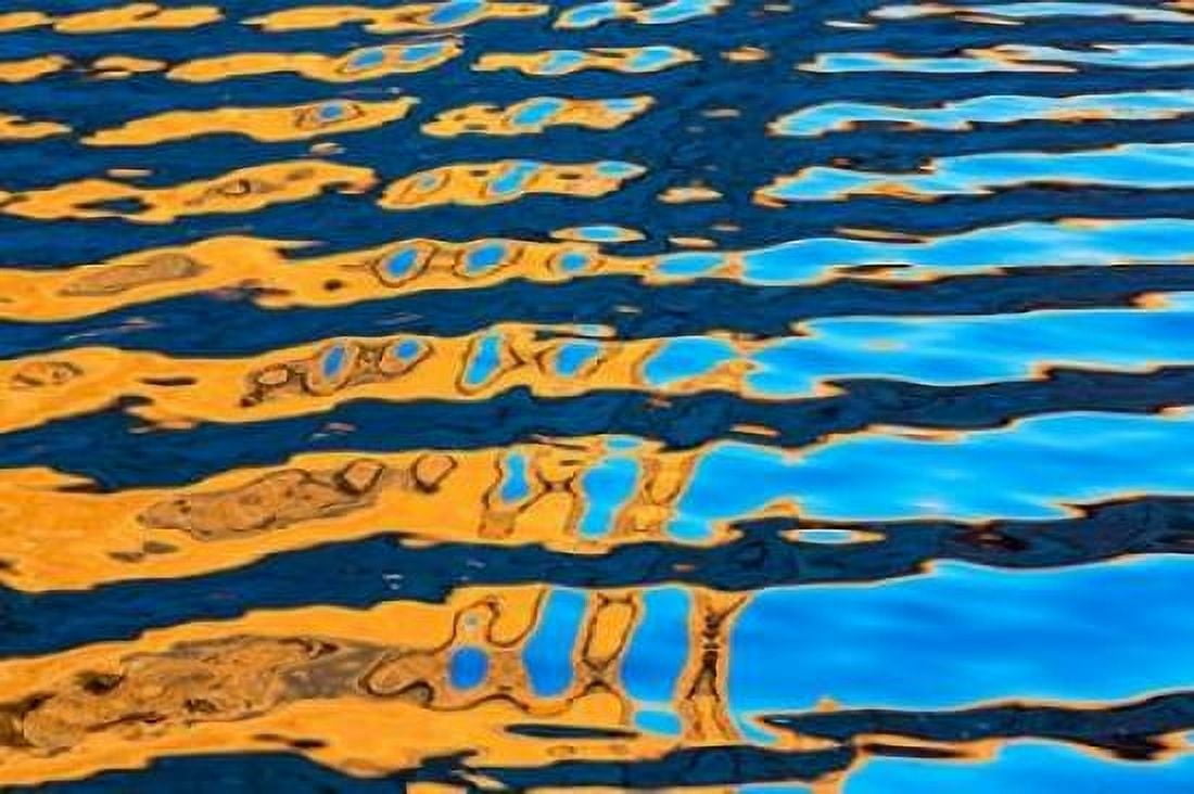 Gold and Blue I Canvas Art - Kathy Mahan (24 x 36)