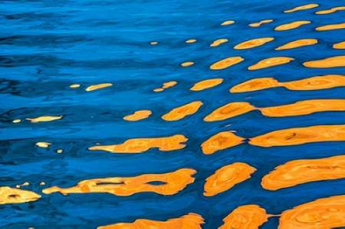 Gold and Blue II Canvas Art - Kathy Mahan (12 x 18)