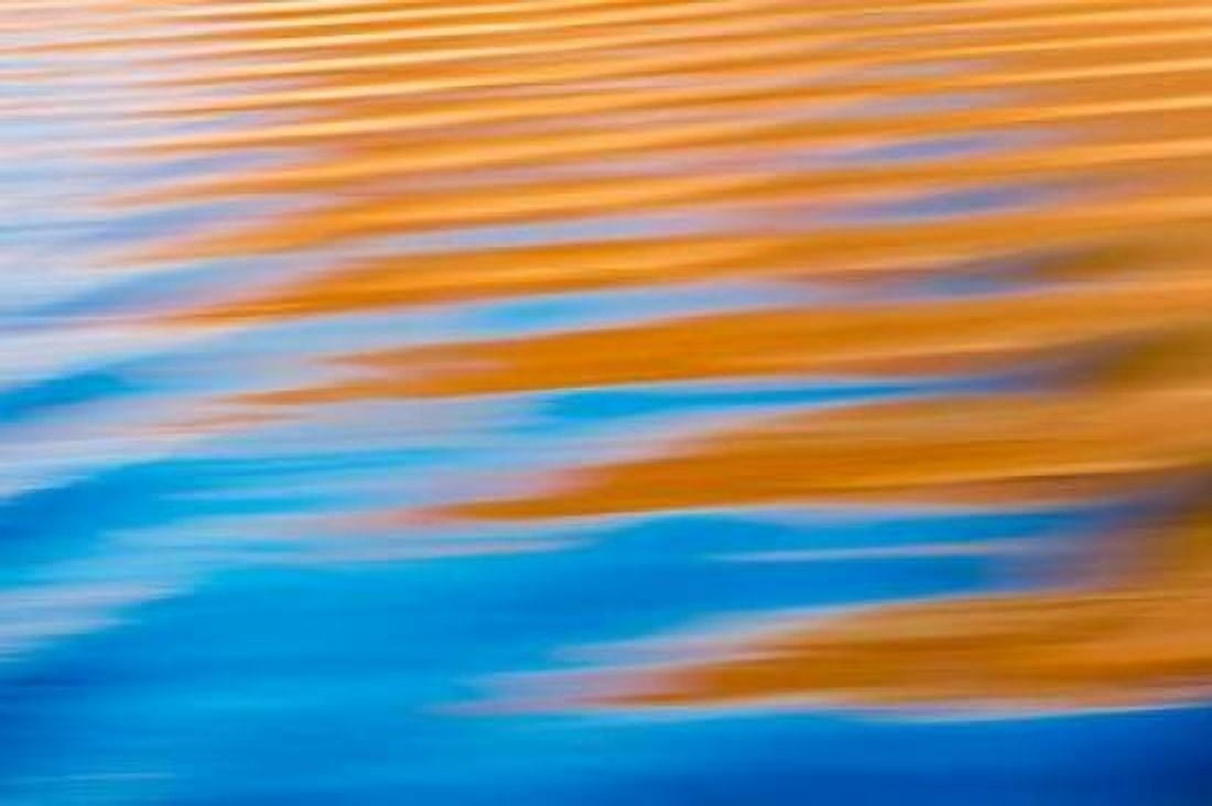 Gold and Blue III Canvas Art - Kathy Mahan (12 x 18)