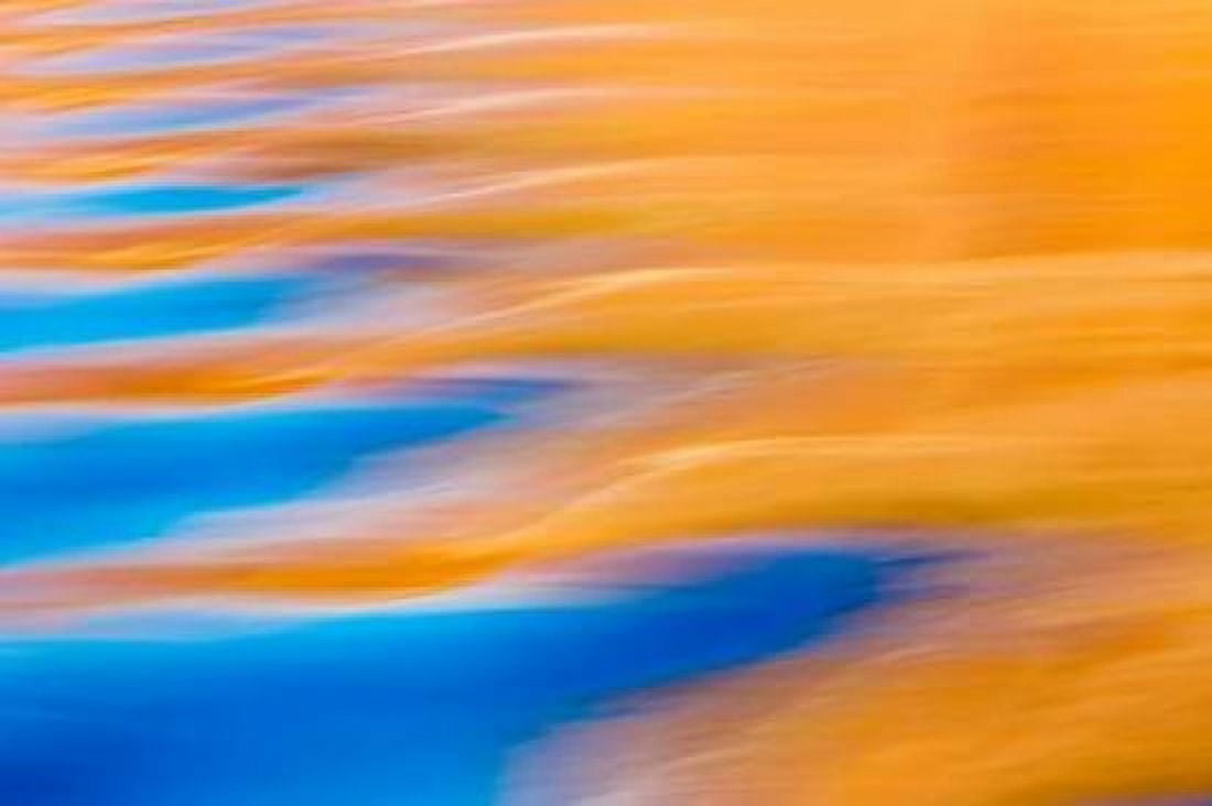 Gold and Blue IV Canvas Art - Kathy Mahan (12 x 18)