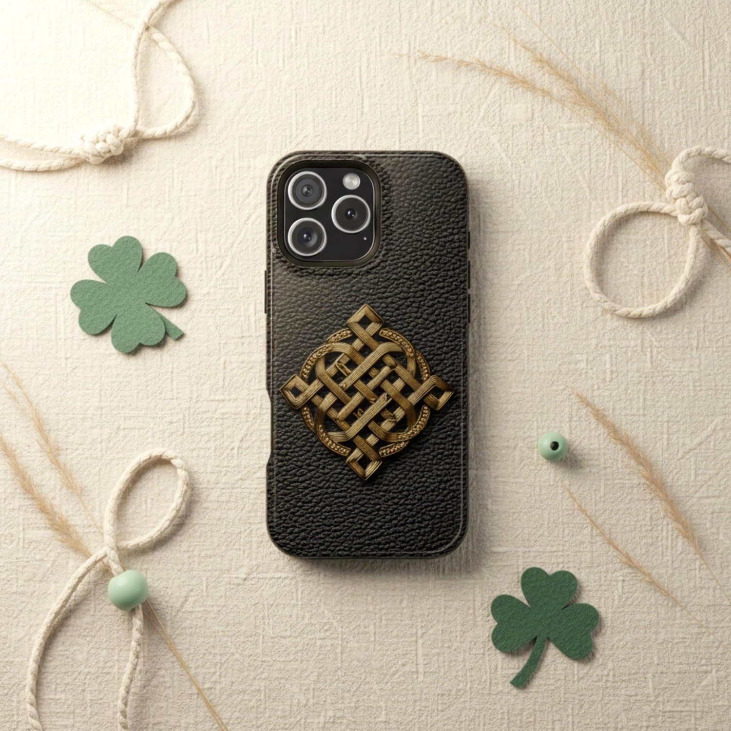 Gold and Bronze Interlaced Celtic Knot Tough Phone Case for Apple ...