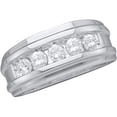 thumbnail image 1 of Gold and Diamond  0.25Ctw Diamond Fashion Mens Band - 14KWG, 1 of 1