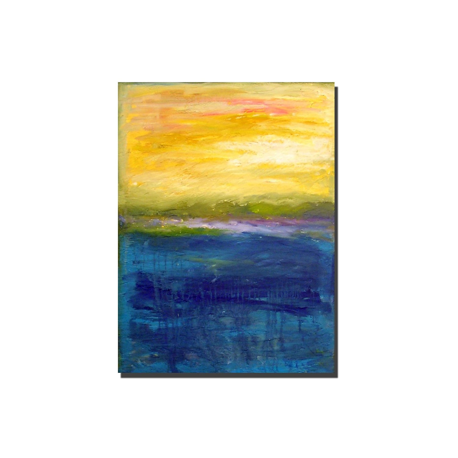 "Gold and Pink Abstract" by Michelle Calkins