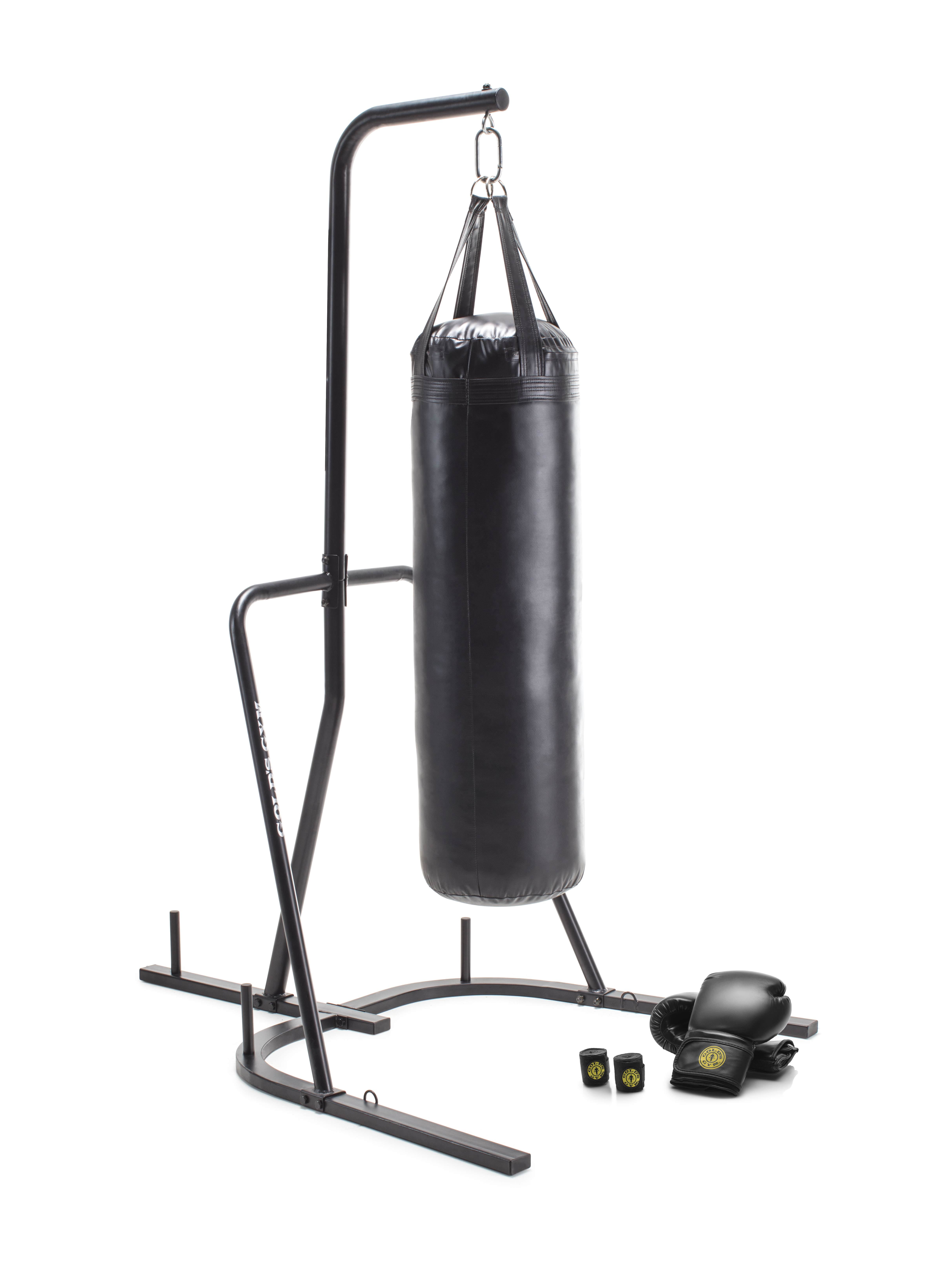 LEKÄRO Free Standing Punch Bag with Boxing Gloves, Heavy Boxing Bag with  Stand for Adult Teens, Kickboxing Bag for MMA Muay Thai Fitness (Gold  Black) : : Sports & Outdoors