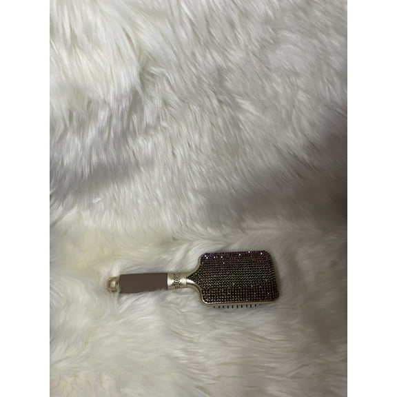 Gold bling paddle brush