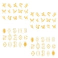 thumbnail image 1 of Gold foil Stickers Set, Waterproof Stickers, for Scrapbook Journals Laptop,Water bottles Decor, 4 packagesStyle:Style 3;, 1 of 5