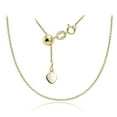 thumbnail image 1 of Gold over Sterling Silver 1.5mm Rolo Adjustable Chain Necklace 20" Inches, 1 of 2