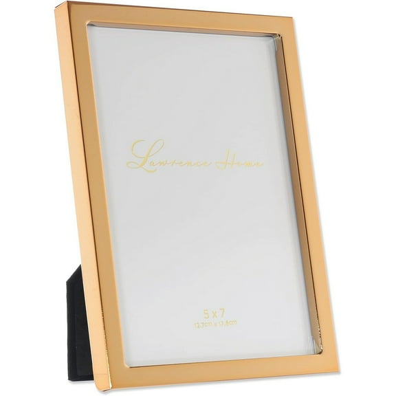 Gold plate polished 5x7 frame - 5x7